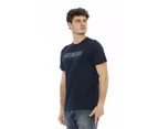 Front Print T-Shirt with Logo on Back XL Men