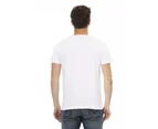 Short Sleeve T-shirt with Round Neck and Front Print M Men