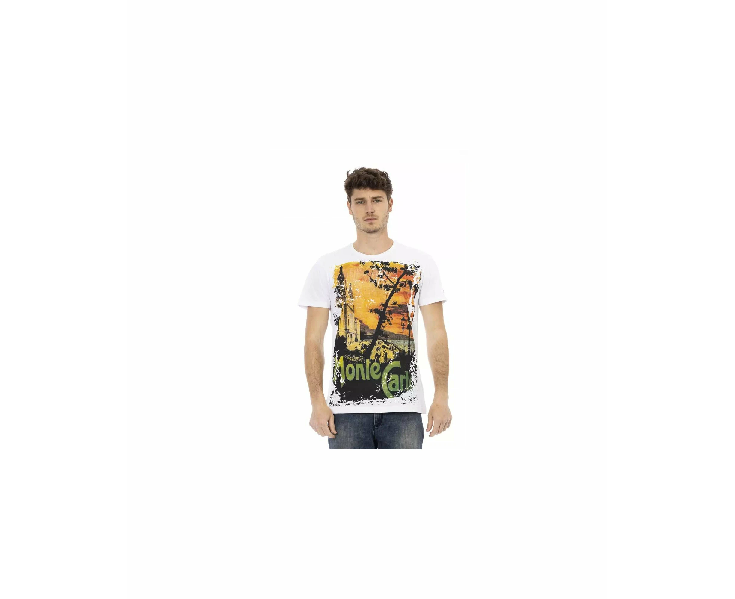 Short Sleeve T-shirt with Front Print M Men