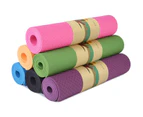 YOGA MAT Non-Slip Light Gym 1830x610x6mm Pilates Home Fitness - Assorted Colours