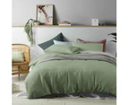 100% Linen Sage Quilt Cover Set