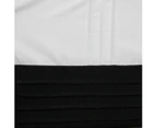 Pintuck Black Quilt Cover Set Single