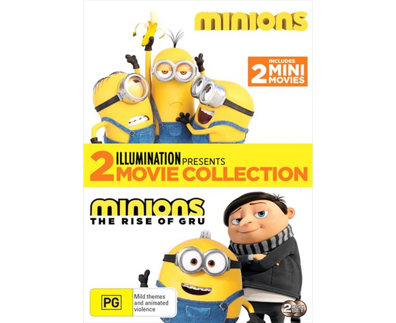 Minions / Minions - The Rise Of Gru | 2 Movie Franchise Pack DVD