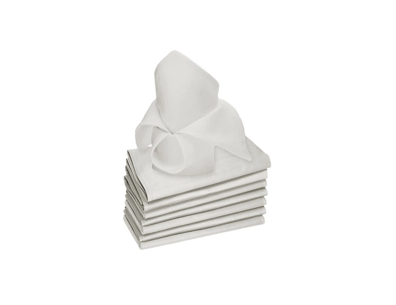 Rans Set of 8 Lollipop Cotton Napkins - White