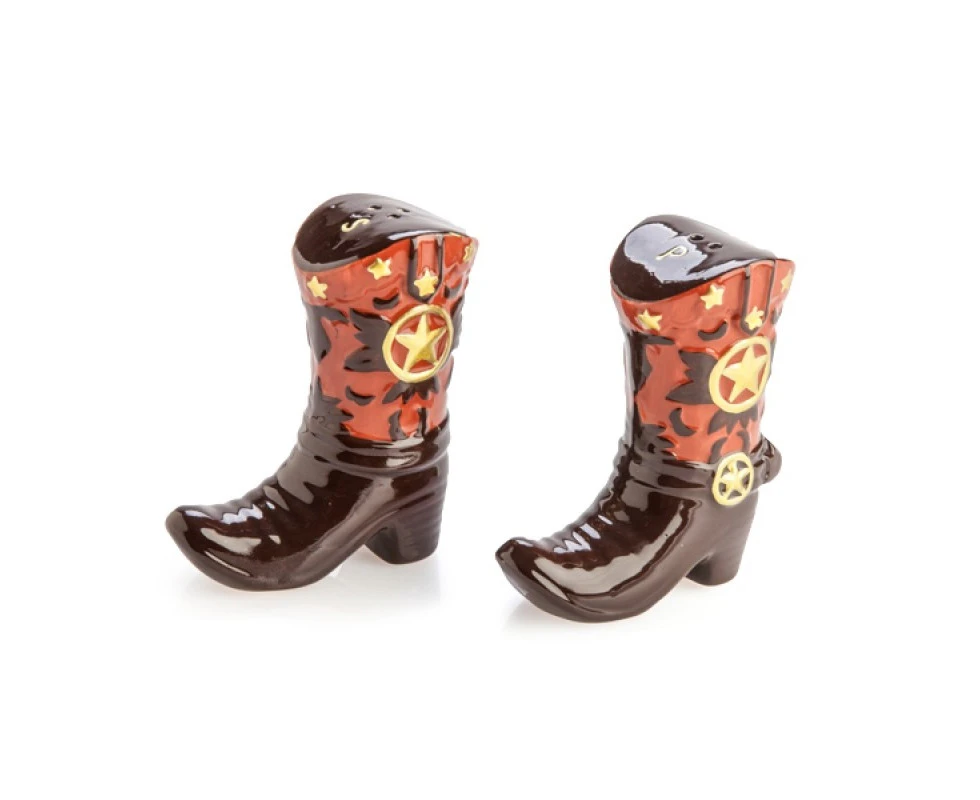 Cowboy Boots Salt Pepper Set