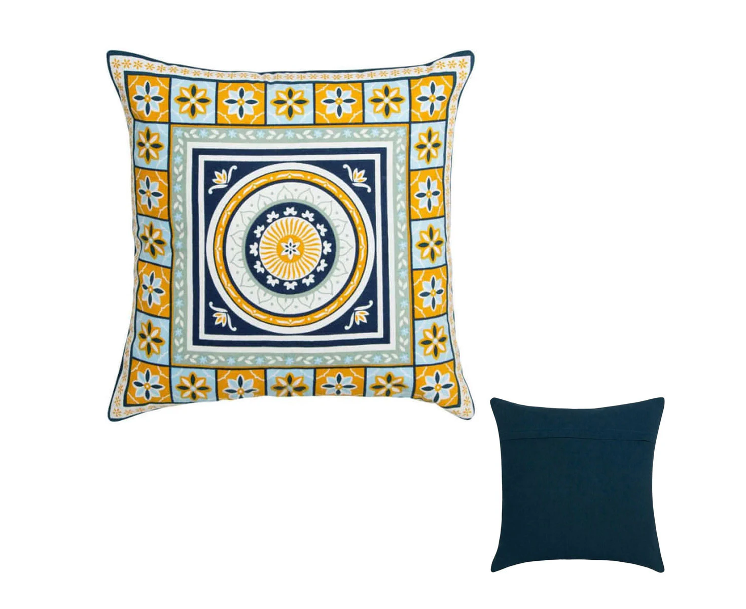 J Elliot Home Kasbah Luxury Filled Cushion 50 x 50cm Blue