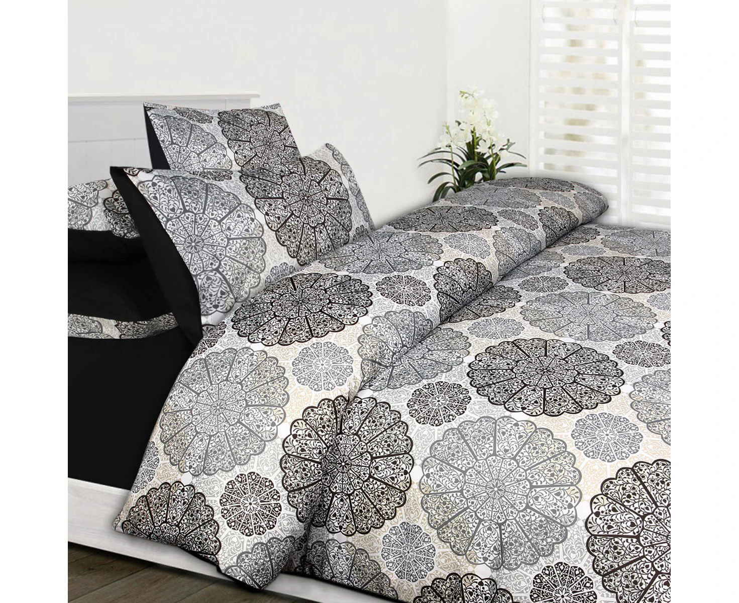 Big Sleep Jake Black Quilt Cover Set Double