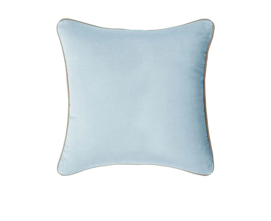 J Elliot Home Gabriel 100% Cotton Filled Cushion 60 x 60 cm Illusion Blue