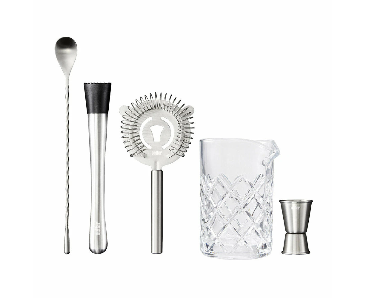 Cellar Premium Luxe 5 Piece Mixing Glass Set