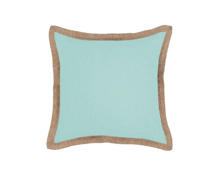 J Elliot Home Hampton Linen Cushion Cover 50 x 50 cm Glacier Blue