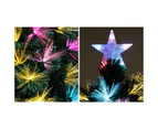 Mazam Christmas Tree 1.8M  6FT LED Xmas trees Optic Fibre  Multi Colour 230 Tips