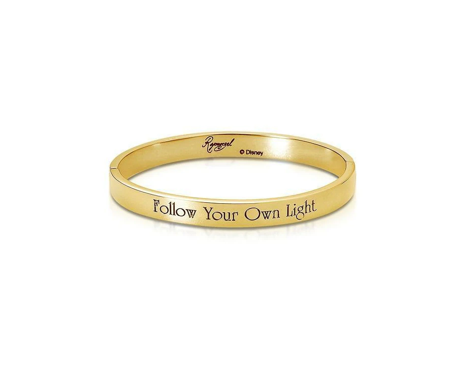 Disney Couture Kingdom Junior - Tangled - Rapunzel Follow Your Own Light Bangle Yellow Gold