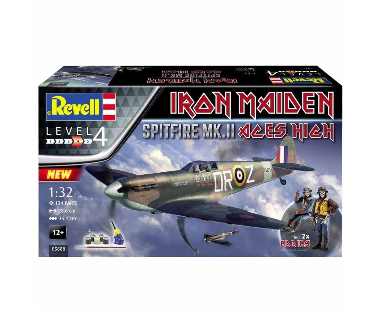 Revell 1/32 Spitfire Mk.II Iron Maiden Aces High Gift Set