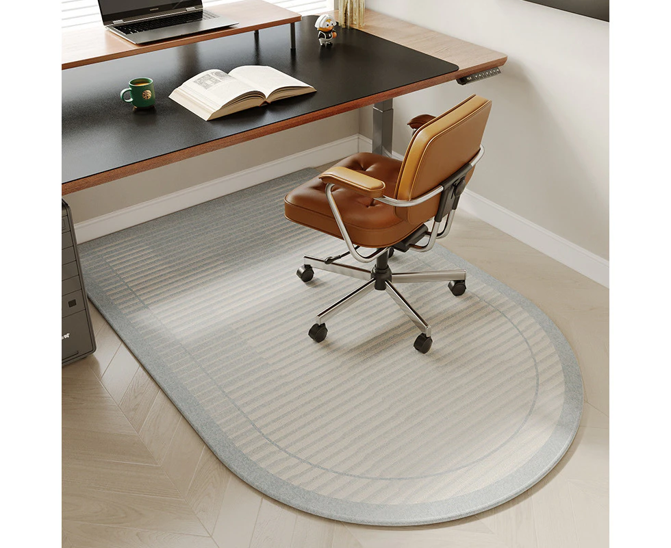 Desk Chair Mat For Hardwood Floor and Tile 60x90cm Office Chair Mat For Rolling Chairs-Blue