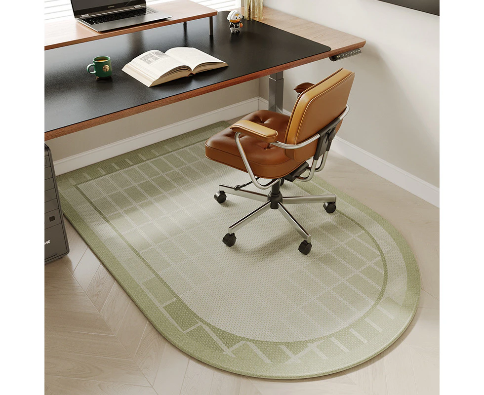 Desk Chair Mat For Hardwood Floor and Tile 120x140cm Office Chair Mat For Rolling Chairs-Green