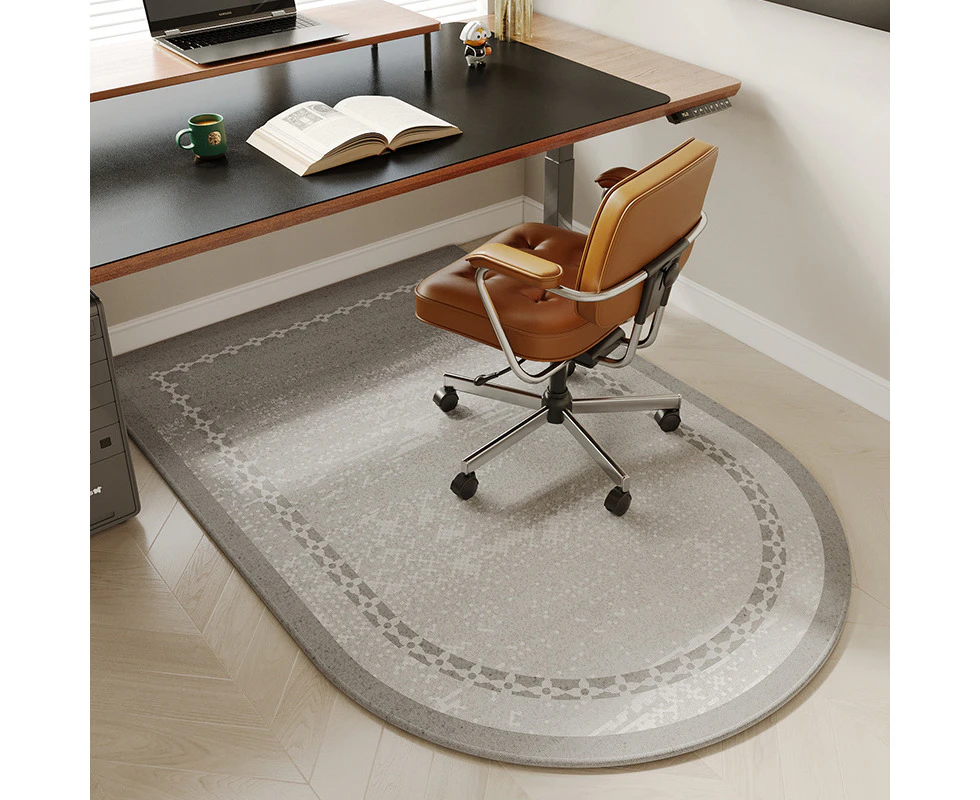 Desk Chair Mat For Hardwood Floor and Tile 80x120cm Office Chair Mat For Rolling Chairs-Grey