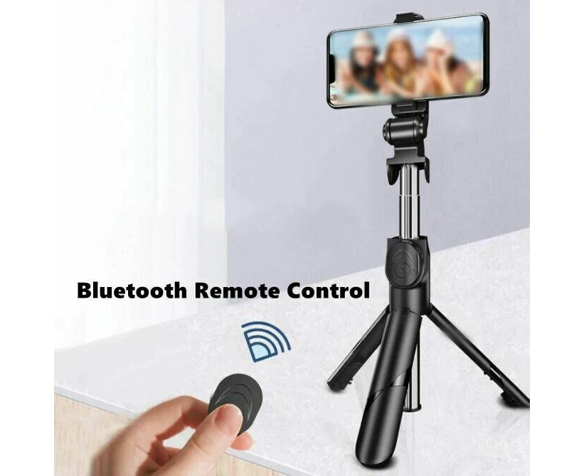 2Pcs Flexible Tripod Holder Stand Selfie Stick With Bluetooth Remote For Mobile Phone