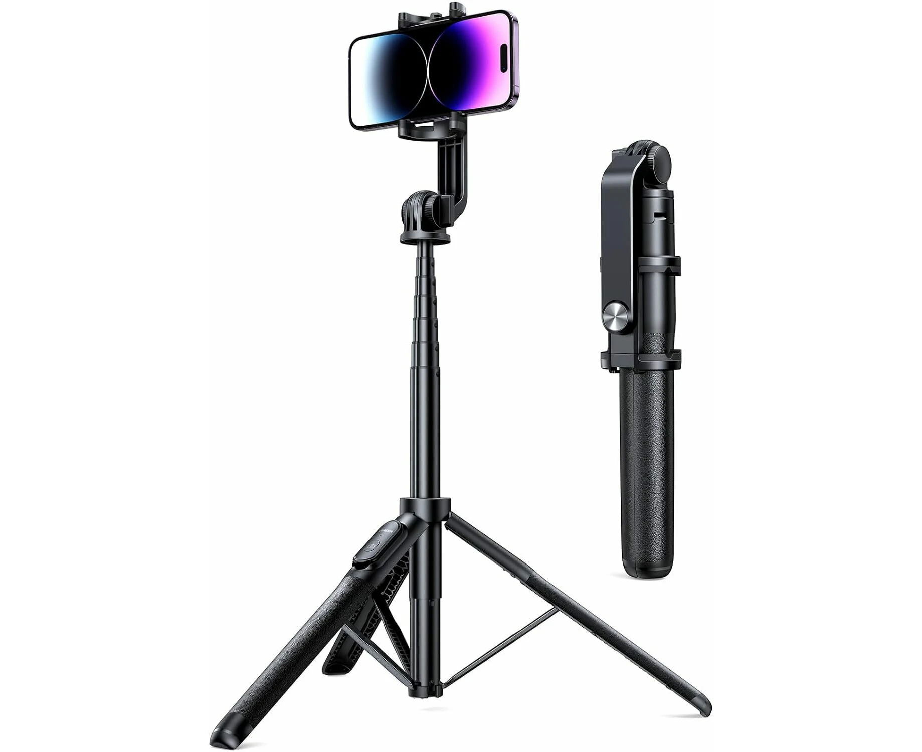 Selfie Stick Tripod Stand with Remote Compact Portable for Mobile Phone Camera