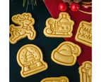 Christmas Patterned Cookie Cutters Baking Tools Plastic Baking Accessories - Christmas stocking