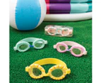 Kids Swimming Goggles - Hello Sunshine White