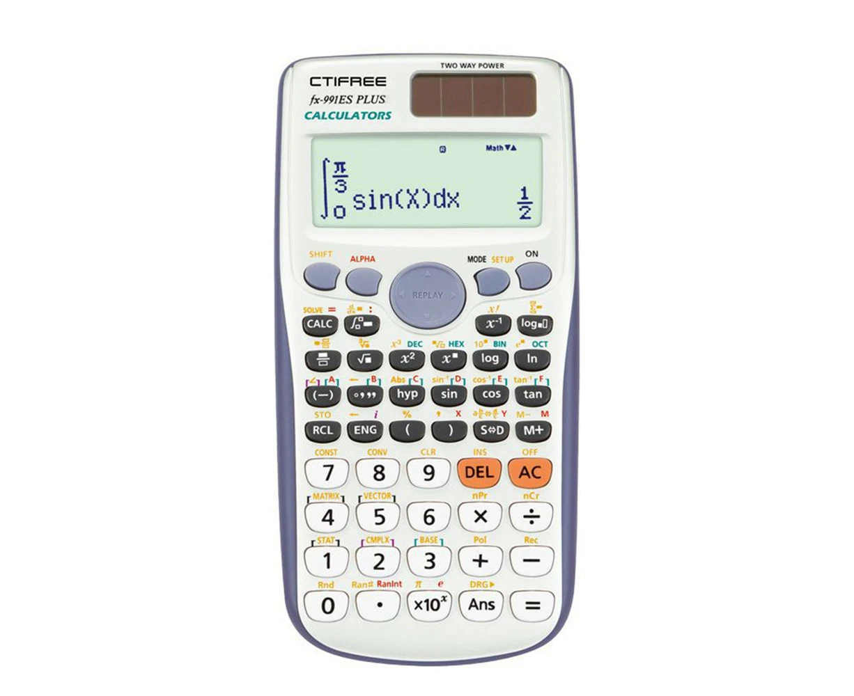 FX-991ES-PLUS Scientific Calculator 417 Functions Large LCD Display for High School University Students and Office Use