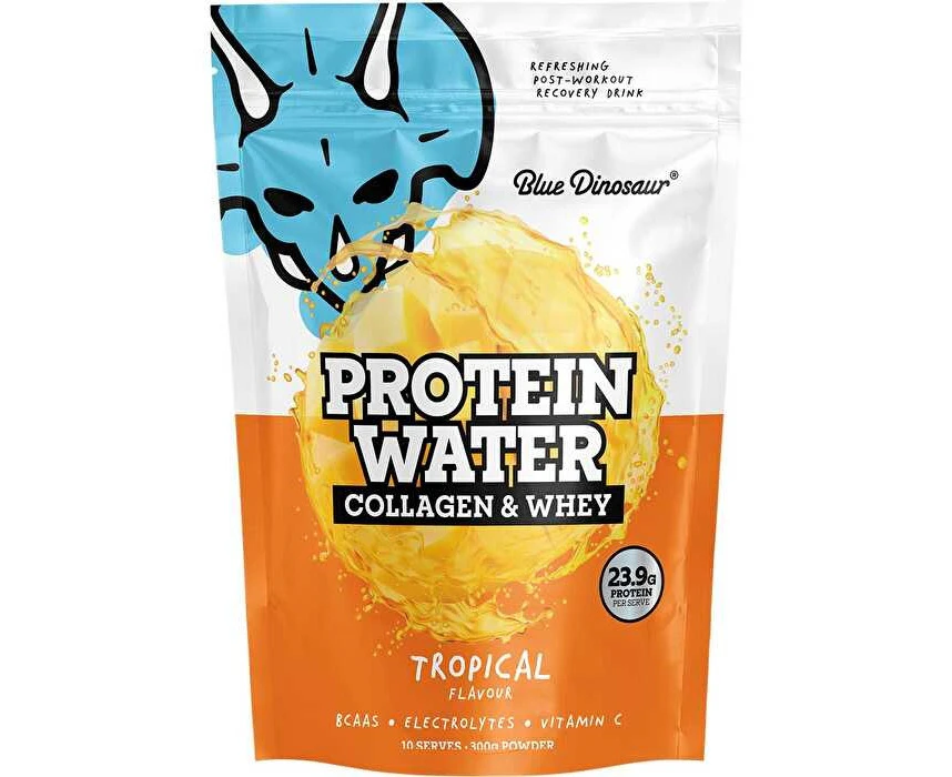 Blue Dinosaur Tropical Protein Water Collagen & Whey 300g