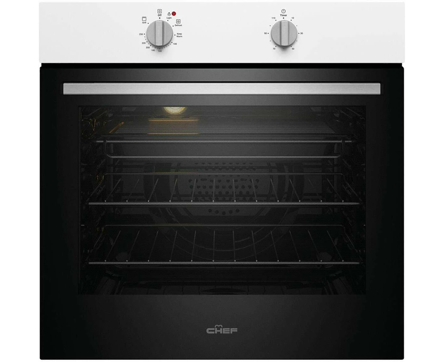 Chef 60cm Multifunction Electric Built-In Wall Oven CVE612WB