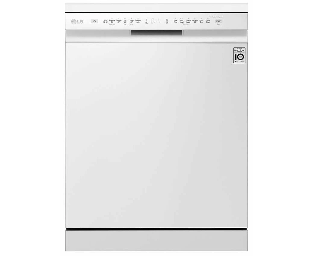 LG 60cm QuadWash White Freestanding Dishwasher XD5B14WH