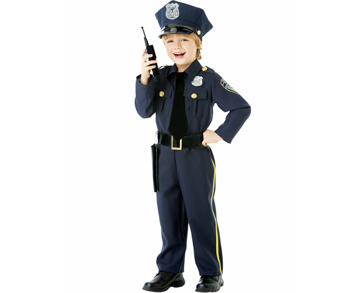 Costume Police Officer Boys 8-10 Years