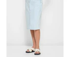 Target Split Front Denim Pencil Skirt