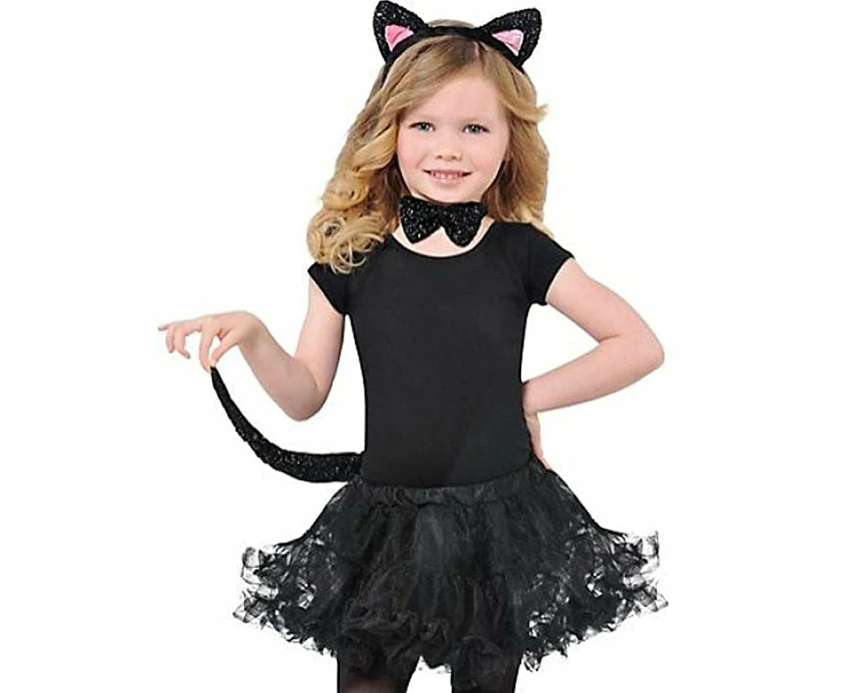 Cat Headband Bow Tie and Tail Set