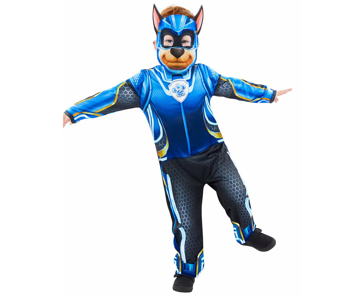 Mighty Paw Patrol Movie Boys Glow In The Dark Chase Costume Boys