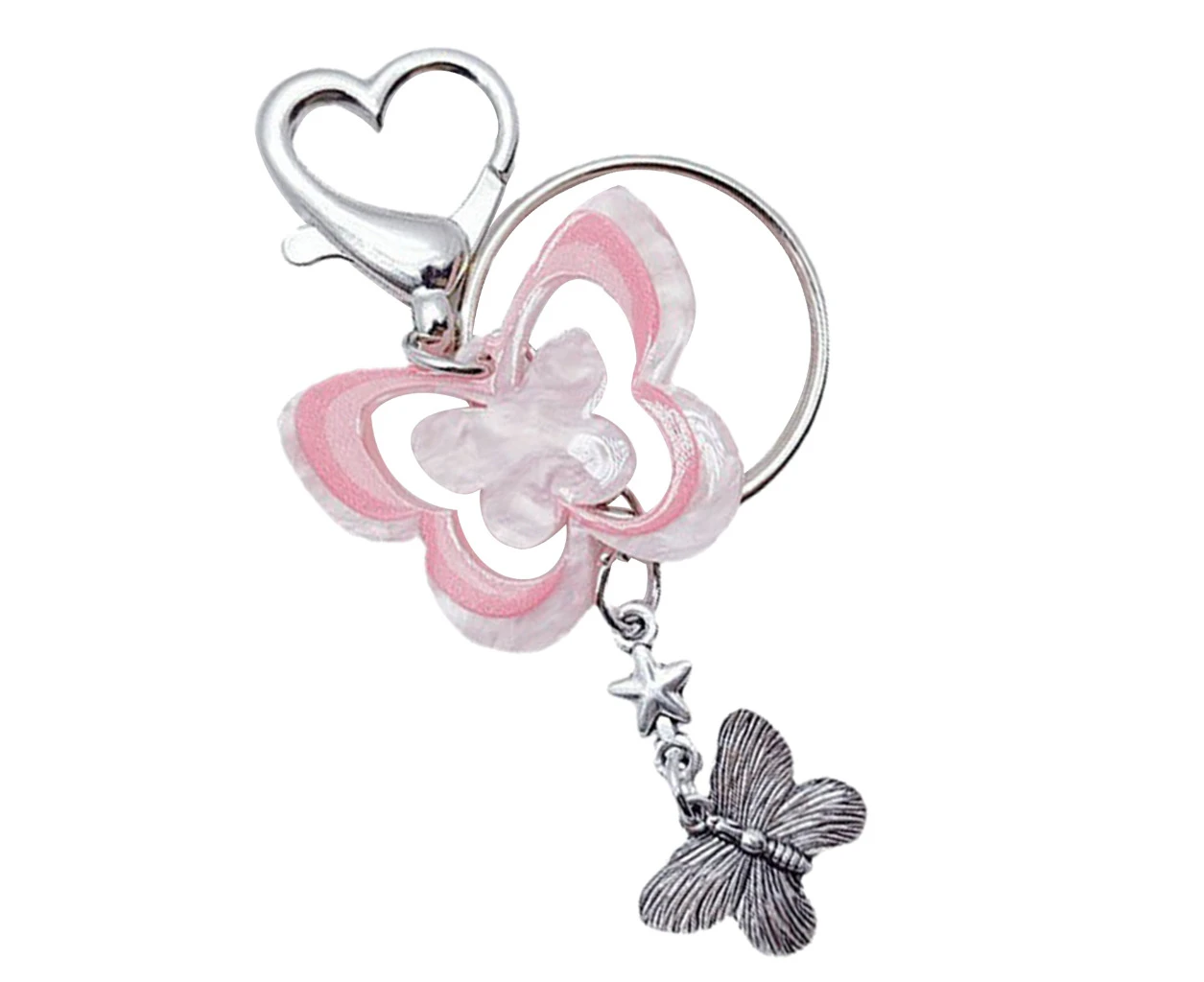 Cute Butterfly Pendant Keychain Y2K Keyring Car Keyring Gift for Women Girls