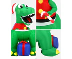 Mazam Christmas Inflatable Dinosaur 1.8M Xmas LED Lights Outdoor Decoration