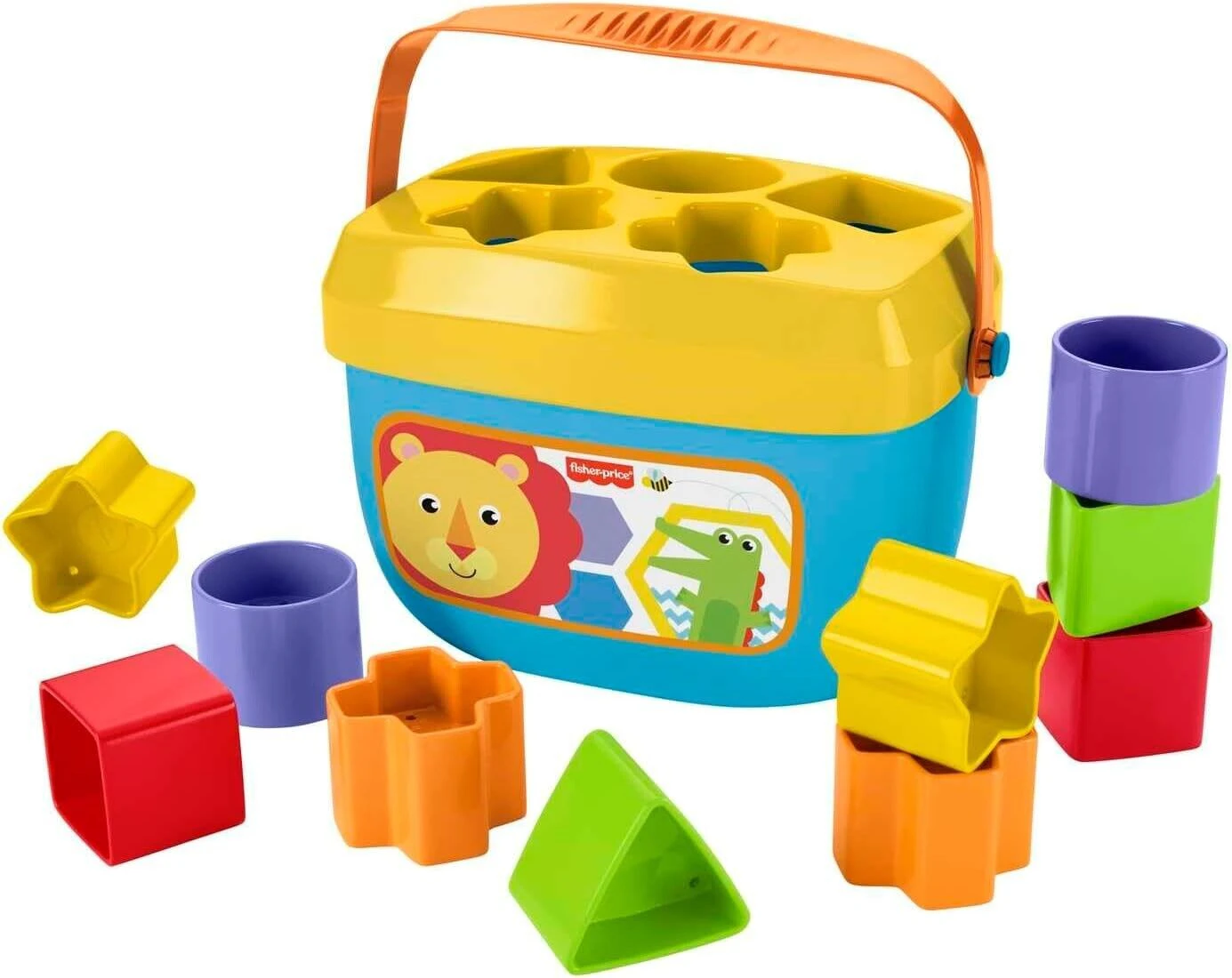 Stacking Toy Baby Fisher-Price First Blocks Set of 10 Shapes Play Educational