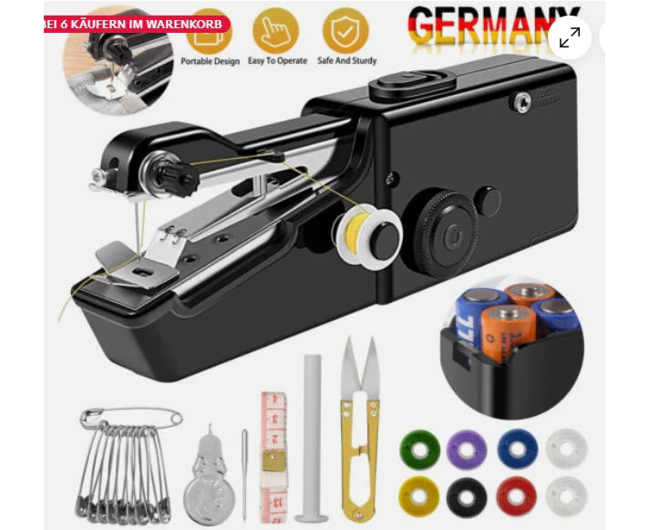 Sewing Machine Electric Mini Handheld Sewing Machine Sew Stitch Portable Travel Tool