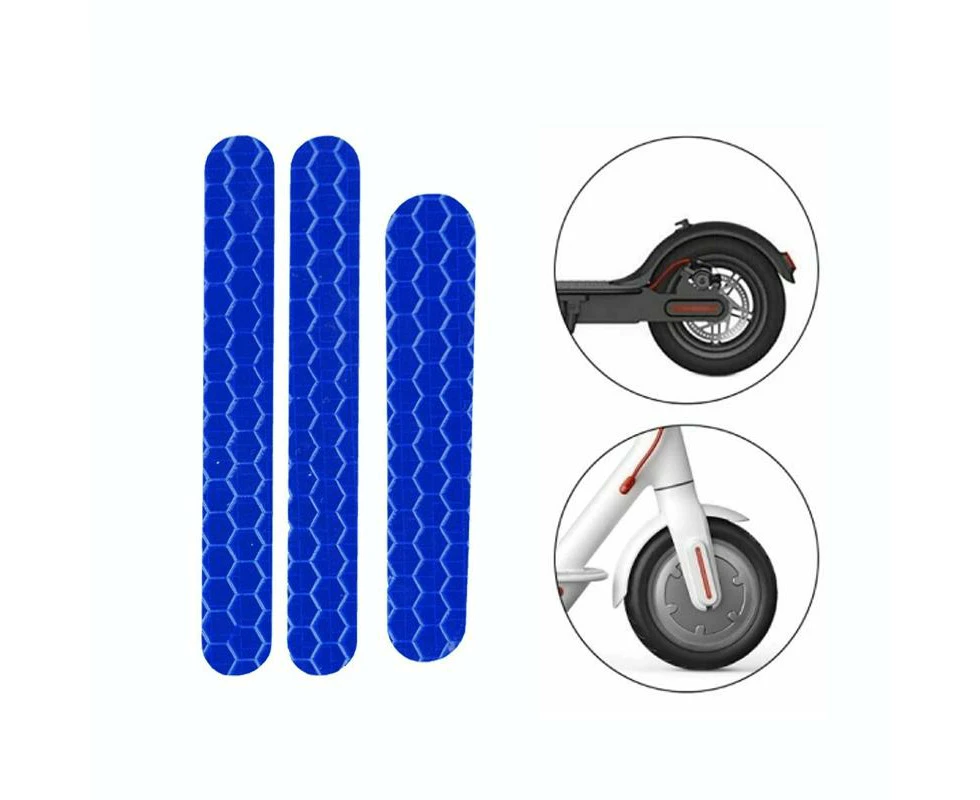 Scooter Mudguard Reflective Stickers For Ninebot Es2 Blue