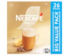 2 x 26pk Nescafé Instant Coffee Sachets Vanilla Latte