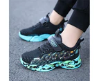 Kids Sneakers Lightweight Mesh Breathable Comfortable Running Tennis Athletic Boys Girls Shoes-Black