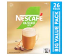 2 x 26pk Nescafé Instant Coffee Sachets Hazelnut Latte