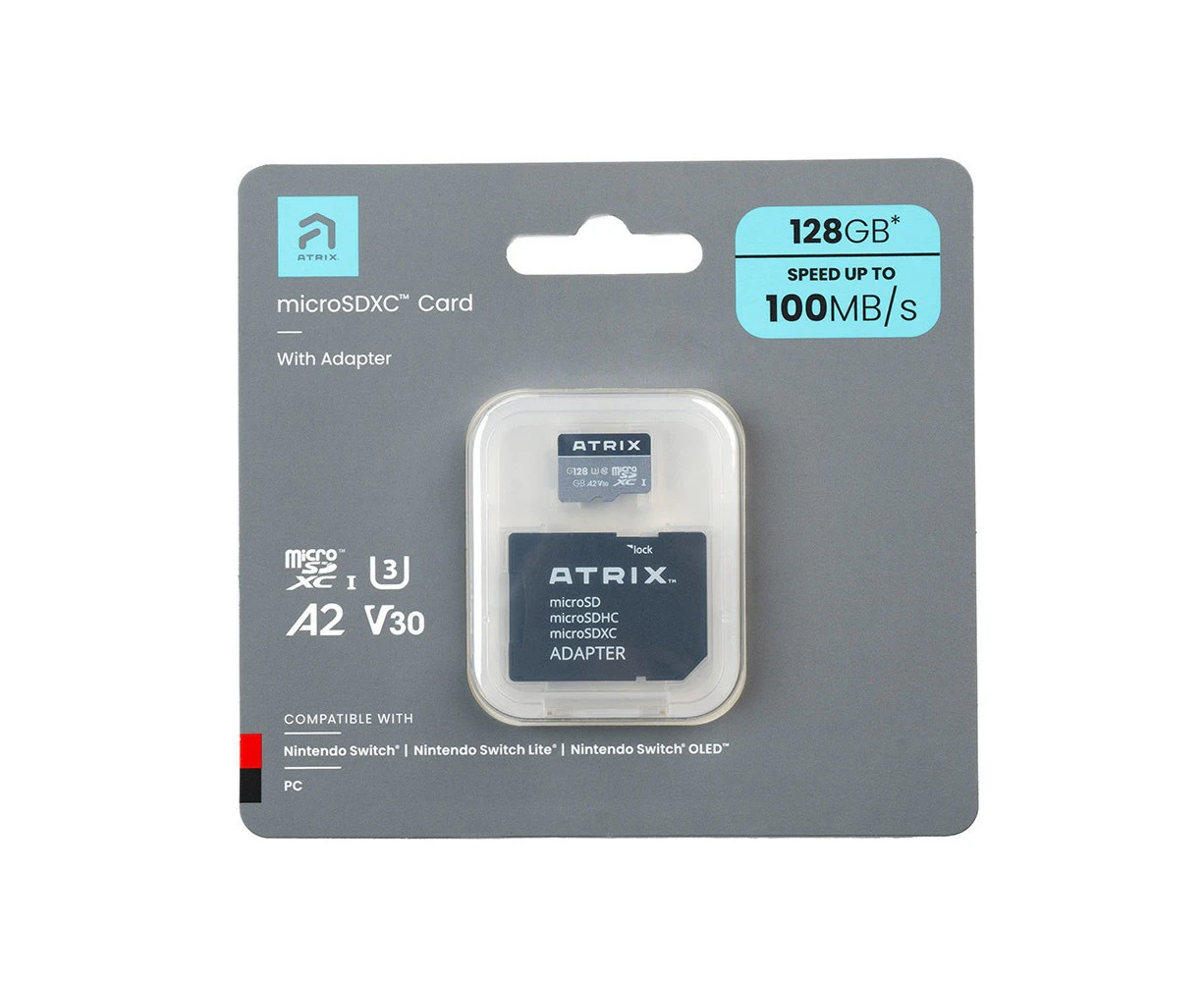 128GB Atrix Micro SD Nintendo Switch Memory Card