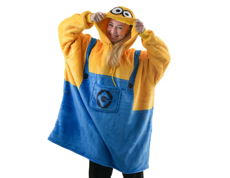 Despicable Me 4 - Bob the Minion Costume Oversized Blanket Hoodie