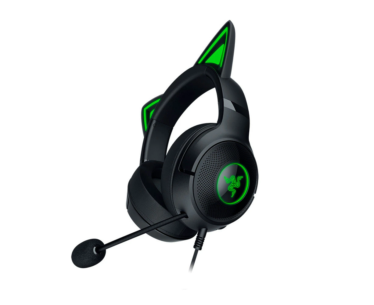 Razer Kraken V2 Kitty Ears Gaming Headset - Black