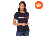 Tommy Hilfiger Women's Tina Madison Tee / T-Shirt / Tshirt - Sky Captain