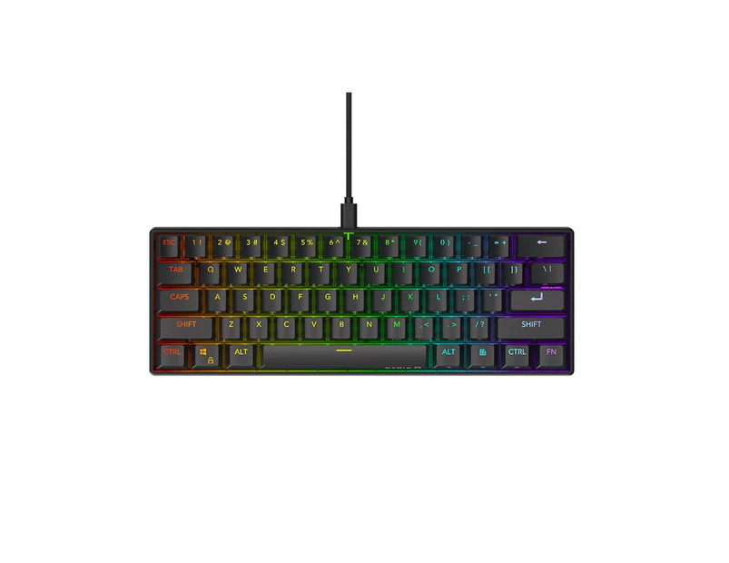 Atrix 60 Percent Wired Brown Switch Mechanical Keyboard with RGB