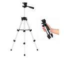 Mini Desktop Tripod Stand Aluminum Alloy 1/4 Inch Screw 21cm-65cm Adjustable Height for Smartphone Live Streaming Compact LED Video Light Digital Came