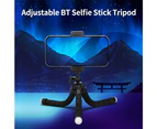 Portable Sponge Tripod Multifunctional Mobile Phone BT Selfie Stick Adjustable Phone Holder for Mobile Phone Black