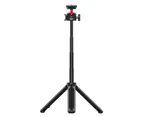 Ulanzi MT-16 Extendable Selfie Stick Tripod 4-Section 44cm/17.3in 2KG Payload with 360° Swivel Ball Head Cold Shoe Universal 1/4 Screw for Phone Camer