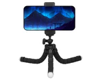 Portable Sponge Tripod Multifunctional Mobile Phone BT Selfie Stick Adjustable Phone Holder for Mobile Phone Black