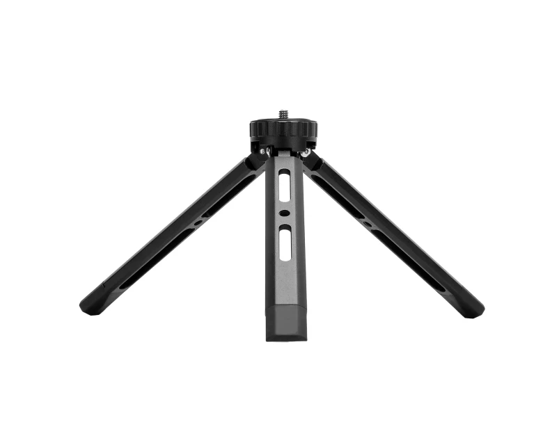 Mini Metal Tripod Aluminum Alloy Desktop Stand Tripod with 1/4 inch Screw for DSLR ILDC Camera Camcorder Projector